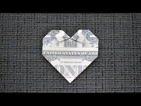 My MONEY HEART with bow | Gift for Valentine's Day | Nice Dollar Origami | Tutorial DIY by NProk My MONEY HEART with bow | Gift for Valentine's Day | Nice Dollar Origami | Tutorial DIY by NProk