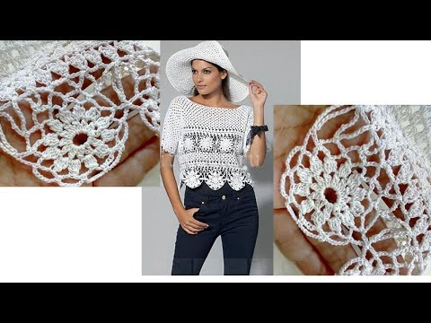Мотив круглый для КРАСИВОЙ кофты №2 Мотив круглый для КРАСИВОЙ кофты №2