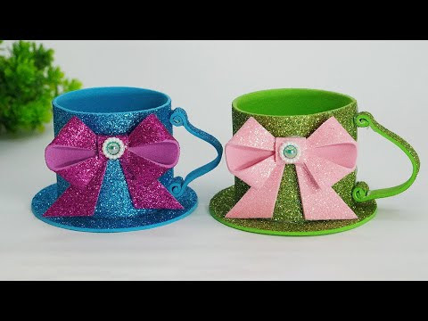 DIY Mini Cup | Crafts for School | Eva Foam Sheet Cup | Paper Cup Easy Instruction DIY Mini Cup | Crafts for School | Eva Foam Sheet Cup | Paper Cup Easy Instruction