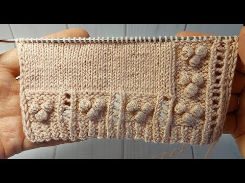 ЧУДЕСНЫЙ японский узор спицами с МИЛЫМИ шишечками для кофт, кардиганов, топов , шапок... ЧУДЕСНЫЙ японский узор спицами с МИЛЫМИ шишечками для кофт, кардиганов, топов , шапок...