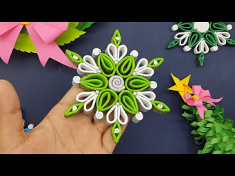 3D Glitter Foam Snowflakes | DIY Christmas Snowflake