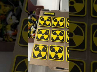Radiation Symbol Keychain Stalker 3D Print ☢️ Post Apocalyptic Fidget Viral STL