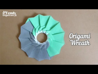 Origami Wreath/ Paper Garland 折纸花环