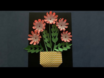 Листівка для мамусі на 8 березня своїми руками | Paper flowers