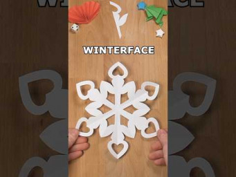 INCL ART EASY SNOWFLAKE WINTERFACE FLOWER TUTORIAL | HOW TO CUT A SNOWFLAKE OUT OF PAPER INCLART