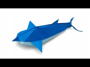 Origami whale (Yuan Bao)
