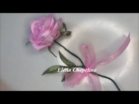 Роза из атласной ленты. Как сделать розу своими руками.