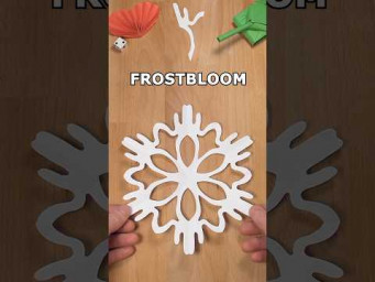 EASY TUTORIAL: HOW TO MAKE A FROSTBLOOM SNOWFLAKE | CHRISTMAS DECORATION IDEAS INCLART