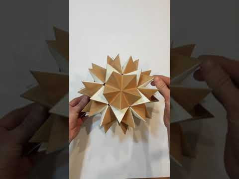 Кусудама Раскрывающийся Цветок (Valentina Gonchar), Kusudama Revealed Flower #Shorts Кусудама Раскрывающийся Цветок (Valentina Gonchar), Kusudama Revealed Flower #Shorts