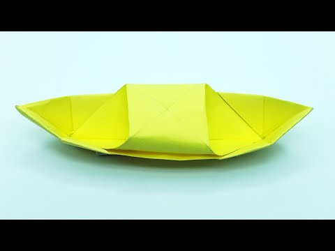 Origami Boat - Easy Paper Boat Making Tutorial - Origami Canoe That Floats Origami Boat - Easy Paper Boat Making Tutorial - Origami Canoe That Floats