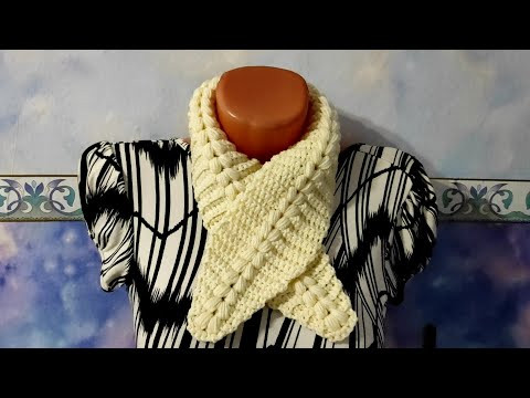 ШАРФИК КРЮЧКОМ. Шарф пышными столбиками. ШАРФИК КРЮЧКОМ. Шарф пышными столбиками.