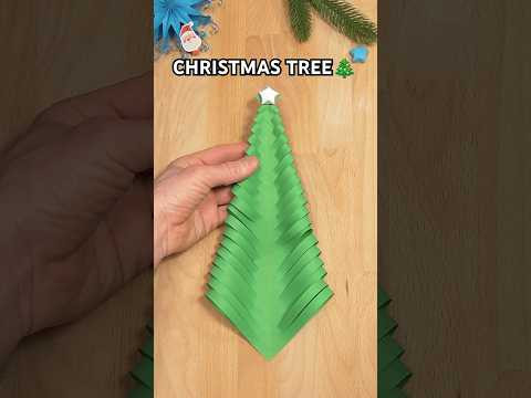 EASY PAPER CHRISTMAS TREE STEP BY STEP | PAPER DESIGN IDEAS INCL ART