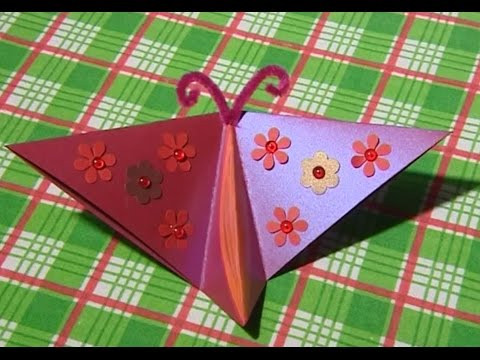 HAND MADE Открытка объёмная "Бабочка"