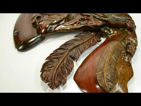 Перо из куска съеденного ореха / Резьба по дереву / Wood carving Перо из куска съеденного ореха / Резьба по дереву / Wood carving