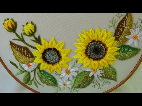 Sunflowers Embroidery - How to Make an Amazing Bouquet Sunflowers Embroidery - How to Make an Amazing Bouquet