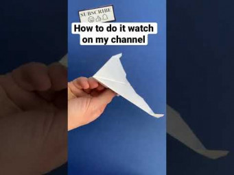 Paper Airplane that Flies Far and Long | Origami Airplane | Paper Planes #shorts