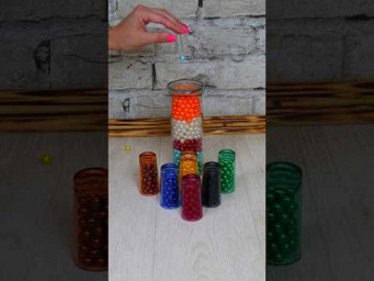 Satisfying Reverse Video With Colorful Beads #shorts #2024 #asmrvideo
