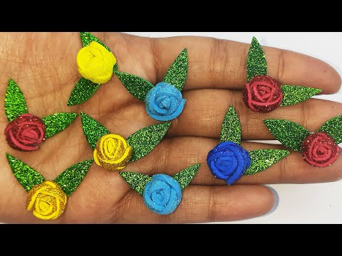DIY - Mini Rose Flower Form Paper | How To Make | Paper Rose | Paper Flower Crafts