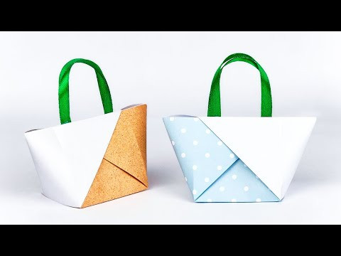 How to Make Origami Paper Handbags How to Make Origami Paper Handbags
