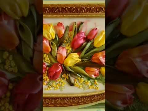 Картины, вышитые лентами. Некоторые мои работы #вышивкалентами Картины, вышитые лентами. Некоторые мои работы #вышивкалентами