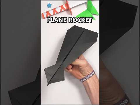 EASY PAPER PLANE ROCKET ORIGAMI STEP BY STEP | SUPER WAY PAPER PLANE INCL ART
