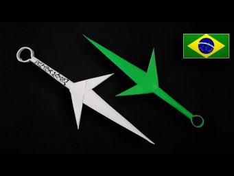 Como fazer a Kunai do Minato de papel