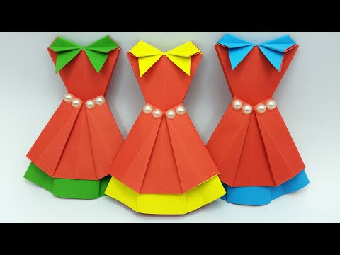 Barbie Doll Dress | Baby Doll Dress Making | Handmade Dress | DIY - Paper Crafts
