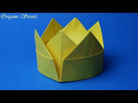Как сделать корону из бумаги. Оригами корона Как сделать корону из бумаги. Оригами корона