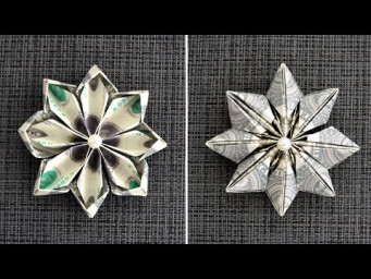 My MONEY FLOWER | Which side do you like? | Dollar Origami | Tutorial DIY by NProkuda