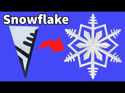 Paper Snowflakes 6 | How to make Snowflakes out of Paper | Kirigami Snowflake | Christmas Crafts Paper Snowflakes 6 | How to make Snowflakes out of Paper | Kirigami Snowflake | Christmas Crafts