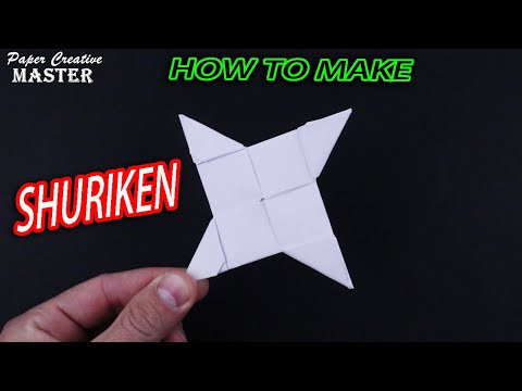 How to make a shuriken from one piece of paper How to make a shuriken from one piece of paper