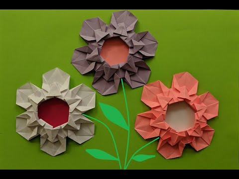 Цветок оригами из бумаги | Origami paper flower Цветок оригами из бумаги | Origami paper flower