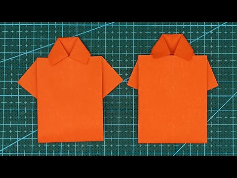 Easy Origami Shirt - How to Make Paper Shirt - DIY Origami Paper Crafts - School Hacks