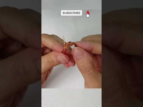 How to make Infinity rings - handmade wire jewelry  #diy #shortsvideo #trending #making