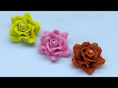 How to make Reallistic Easy foam paper Roses How to make Reallistic Easy foam paper Roses