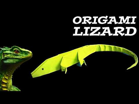 Origami Lizard Tutorial | How to Make a Paper Lizard | Origami Animals Origami Lizard Tutorial | How to Make a Paper Lizard | Origami Animals