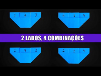 Cart&atilde;o de N&uacute;meros M&aacute;gicos de Origami | 2 Lados, 4 Possibilidades &ndash; Tutorial Passo a Passo