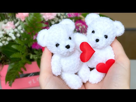 Мишка крючком. Валентинка. МК часть 2 Мишка крючком. Валентинка. МК часть 2