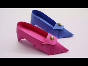 Origami High Heels Design | Origami Shoe Tutorial | DIY Paper Shoes
