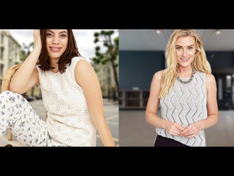 Простые и красивые топы спицами - .Simple and beautiful knitted tops