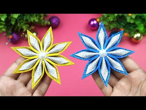 DIY Christmas Star Snowflakes⭐How To Make Christmas Stars From Glitter Paper DIY Christmas Star Snowflakes⭐How To Make Christmas Stars From Glitter Paper