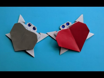 Черепаха с сердечком | Милая валентинка | Valentine's Day Crafts |  Turtle with heart origami
