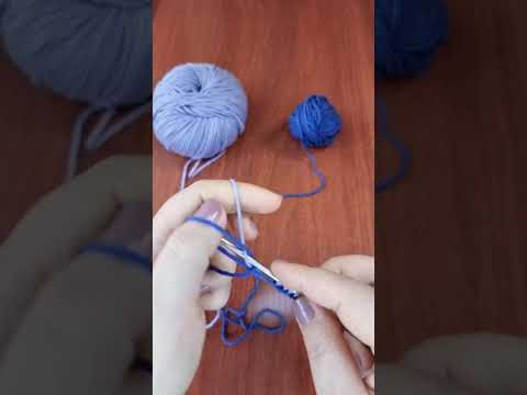 Набор петель с контрастной нитью для открытия петель #вязаниеспицами #knitting Набор петель с контрастной нитью для открытия петель #вязаниеспицами #knitting