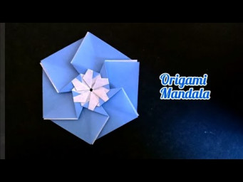 Origami Snowflake Mandala/ Paper 6-Petal flower 折纸曼陀罗