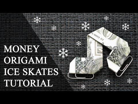 MONEY ICE SKATES | Dollar Origami | Tutorial DIY (the designer is NProkuda)