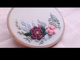 Hand Embroidery for Beginners: Lovely Bouquet Flowers