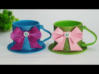DIY Mini Cup | Crafts for School | Eva Foam Sheet Cup | Paper Cup Easy Instruction