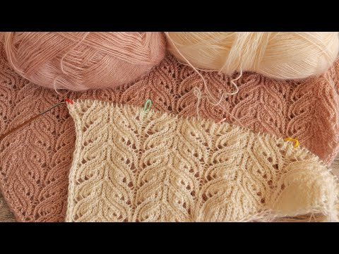 Кружевной узор спицами Кружевной узор спицами