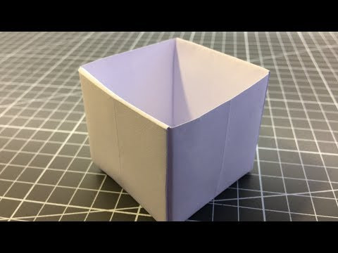 Оригами КОРОБОЧКА. Пошаговая схема как сделать поэтапно из бумаги а4 без клея и ножниц