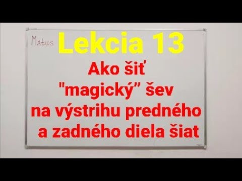 Ako šiť "magický” šev na výstrihu predného a zadného diela šiat Ako šiť "magický” šev na výstrihu predného a zadného diela šiat